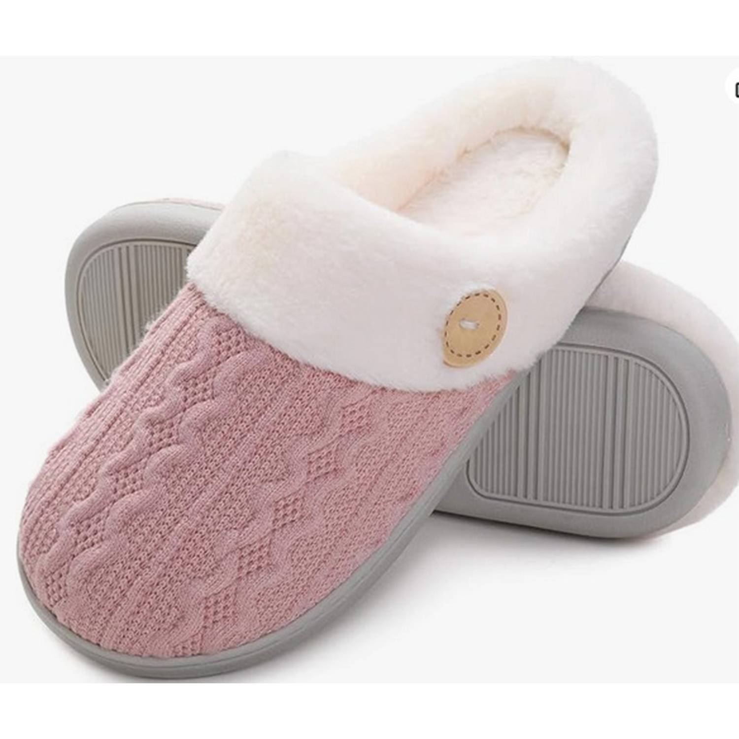 Non-Slip Outdoor Home Memory Cotton Warm Plush Slippers 3