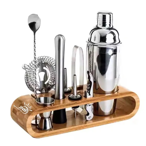 Elegant 10-Piece Bar Tool Cocktail Shaker Set