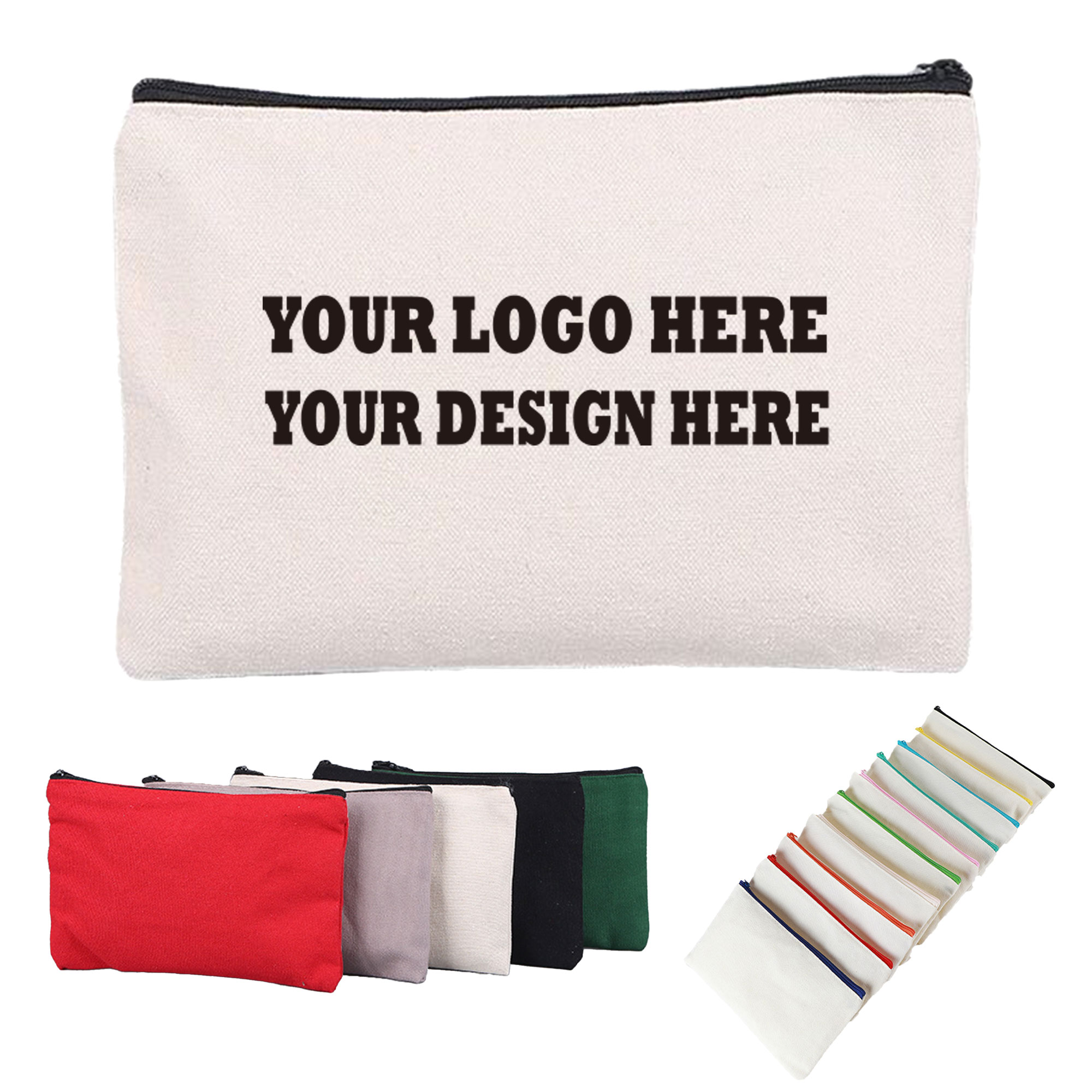 Canvas Zipper Pouch For Pens 2