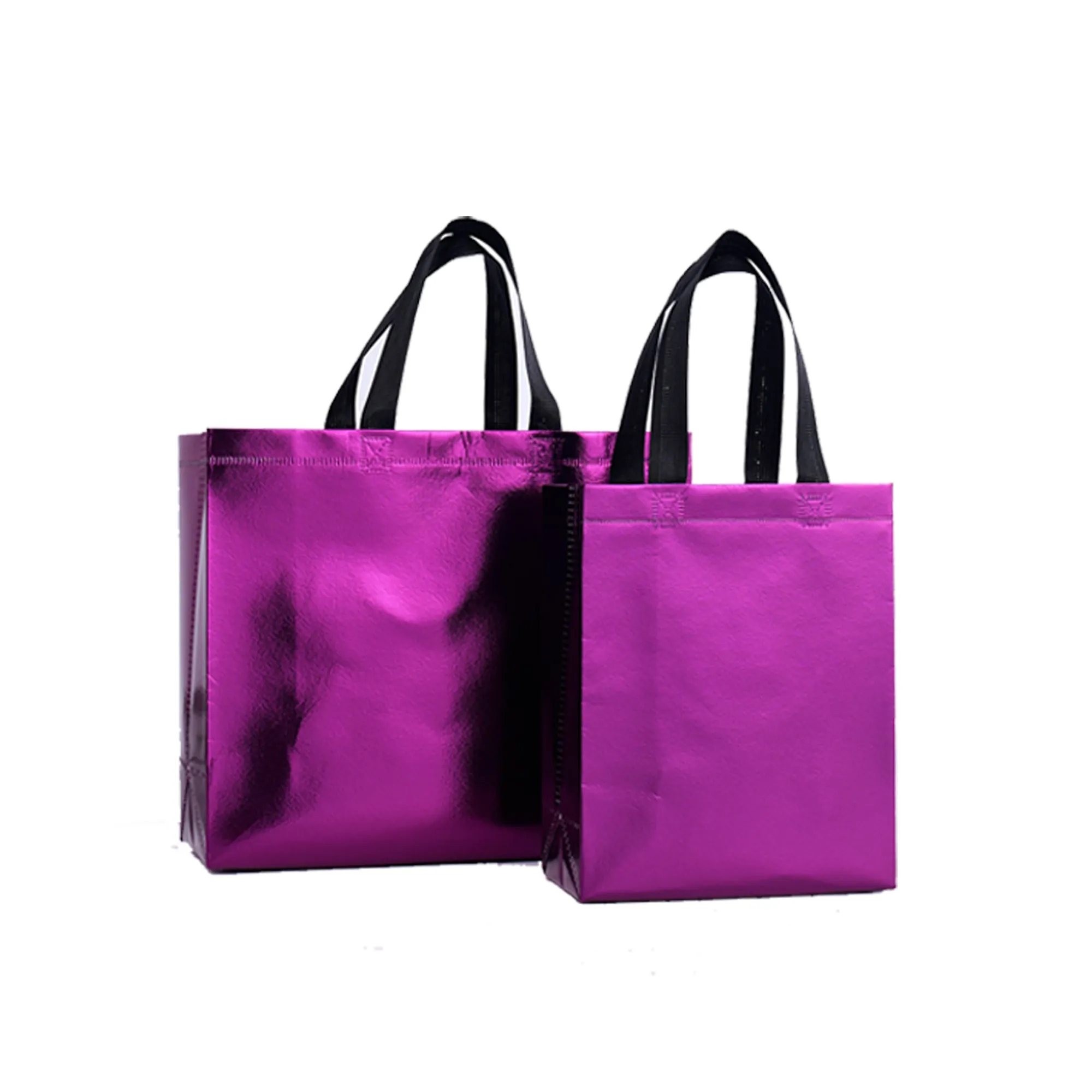 Laser-Coated Aluminum Non-Woven Solid Color Shopping Bag 5