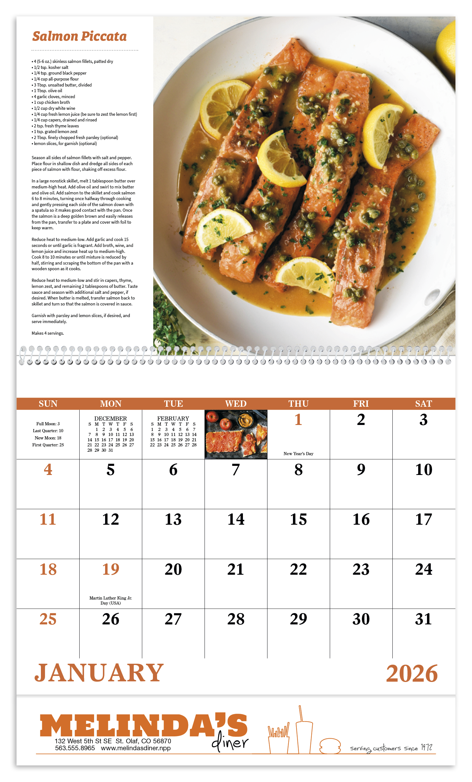 Good Value™ Delicious Dining - Spiral Calendar 35