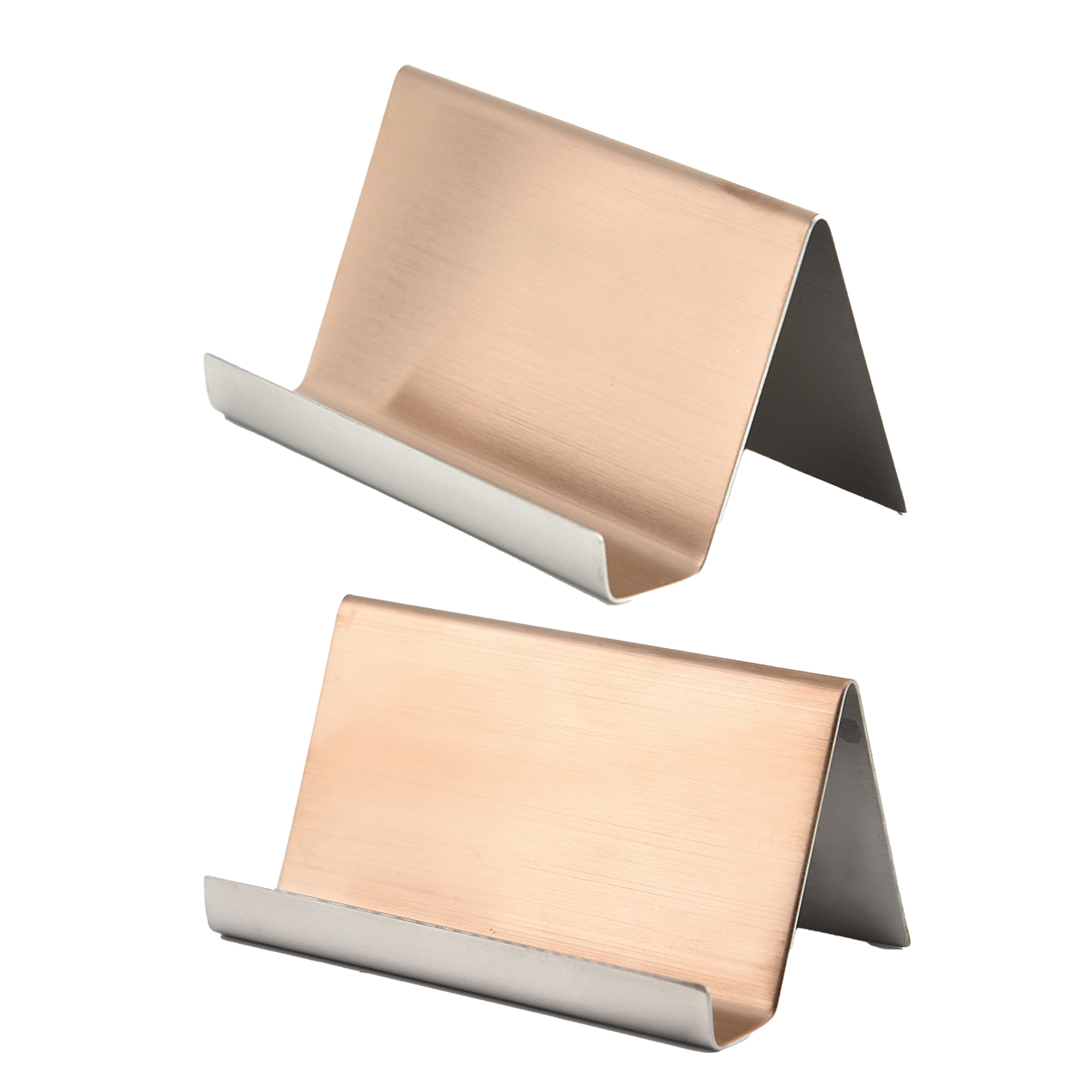 Metal Desktop Card Holder Desk Office Stainless Business 3