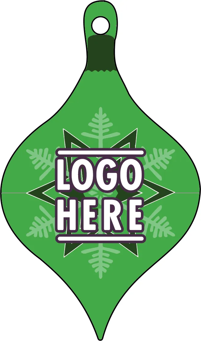 1/4" Recycled Wood Ornaments-Ornament 1 - Green