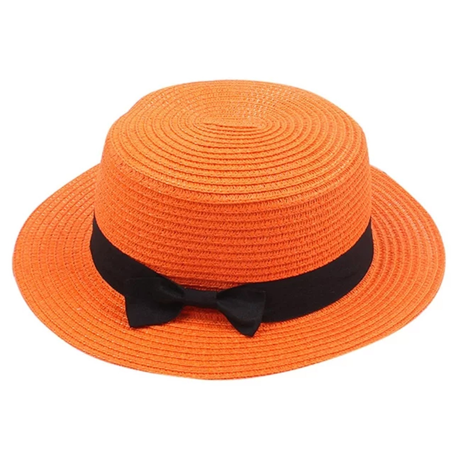 Summer Bow Tie Straw Visor Sun Hat 7
