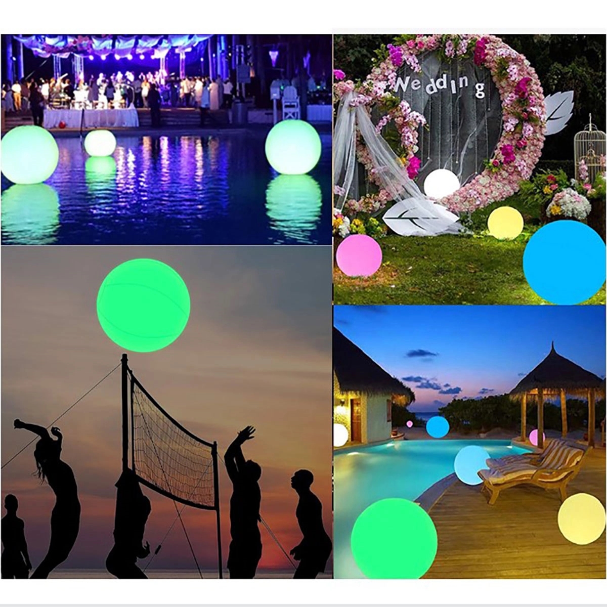 Inflatable Led Glow Beach Ball Floating 3