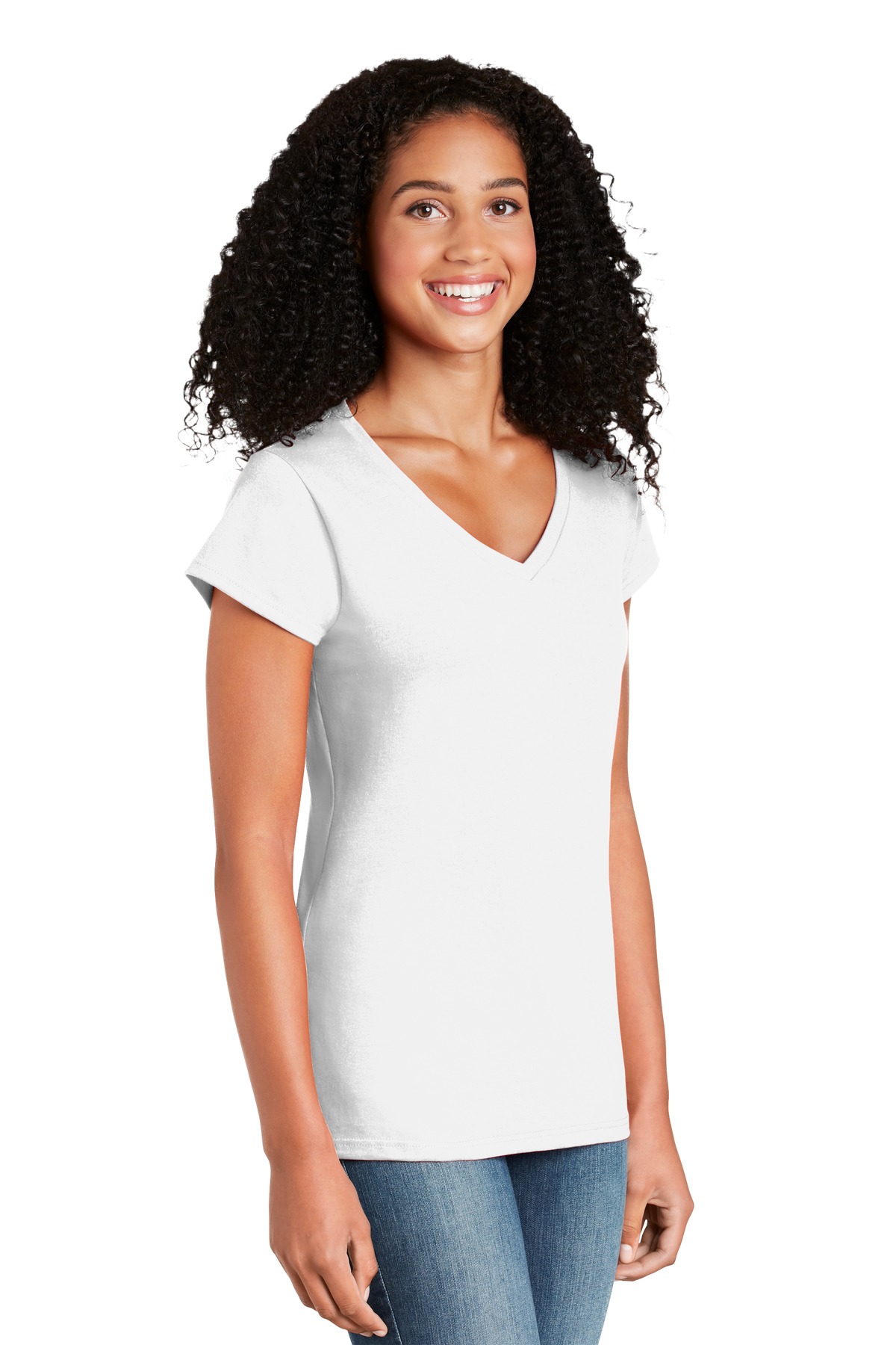 Gildan® Softstyle Women's Fit V-Neck T-Shirt 2