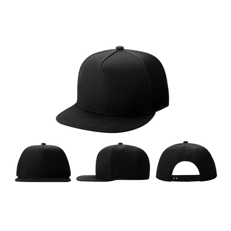5 Panels Flat Snapback Hats Classic Flat Bill Trucker Hat 12