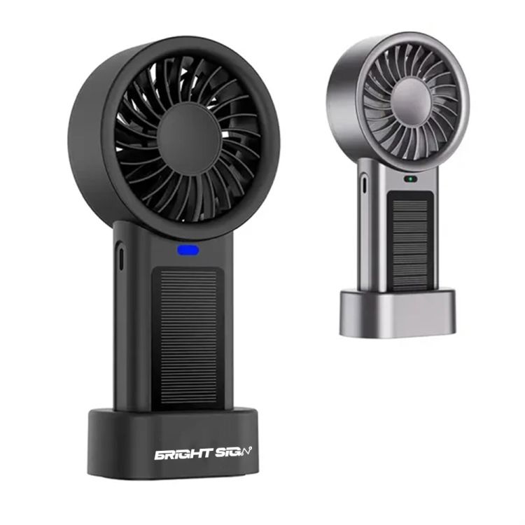Solar Powered Portable Handheld Fan 2