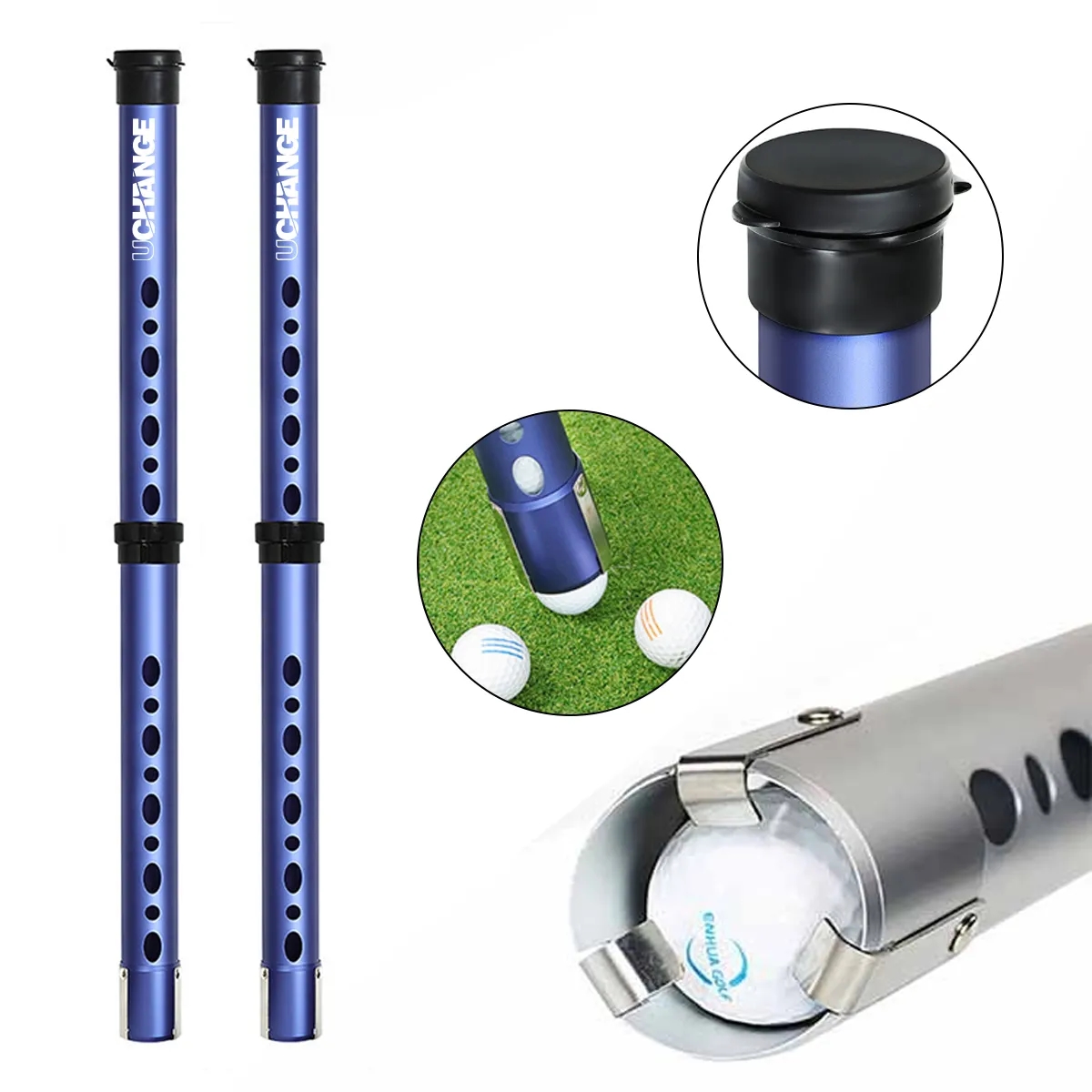 Portable Golf Club Cleaning Brush with Clip 4