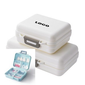 4 Compartments Portable Pill Case 8