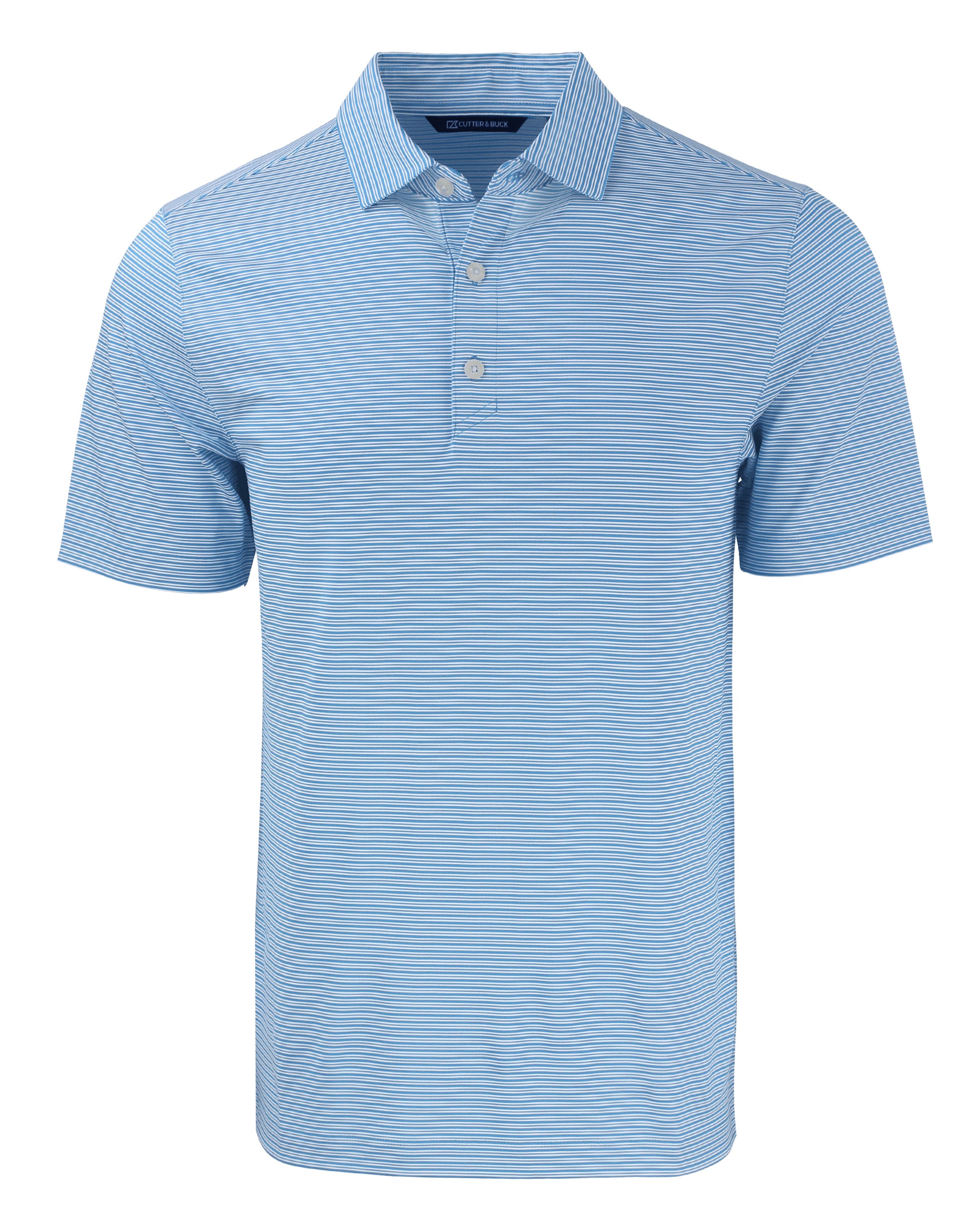 Forge Eco Double Stripe Stretch Recycled Mens Polo