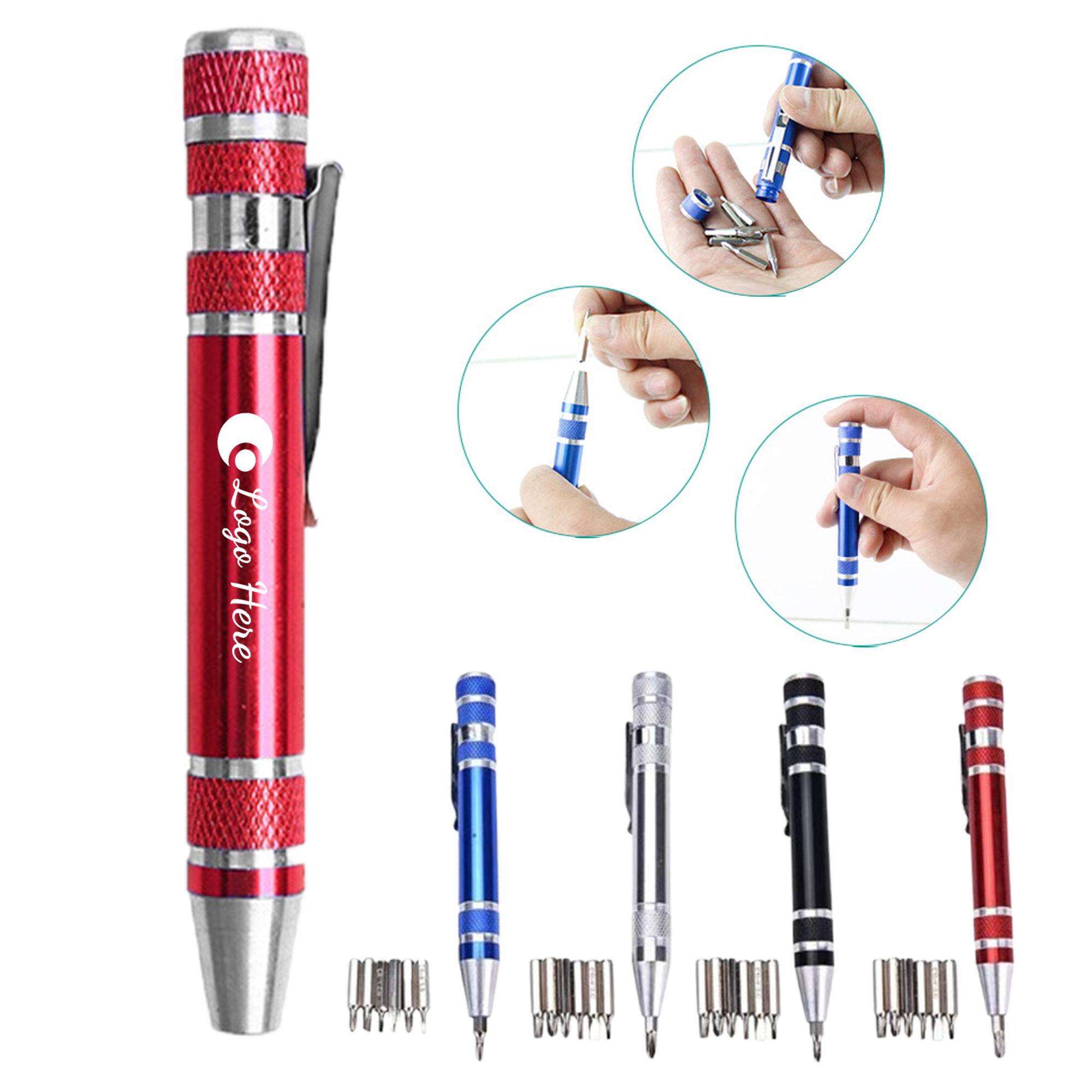 Aluminum 8-in-1 Screwdriver Pen Set 1