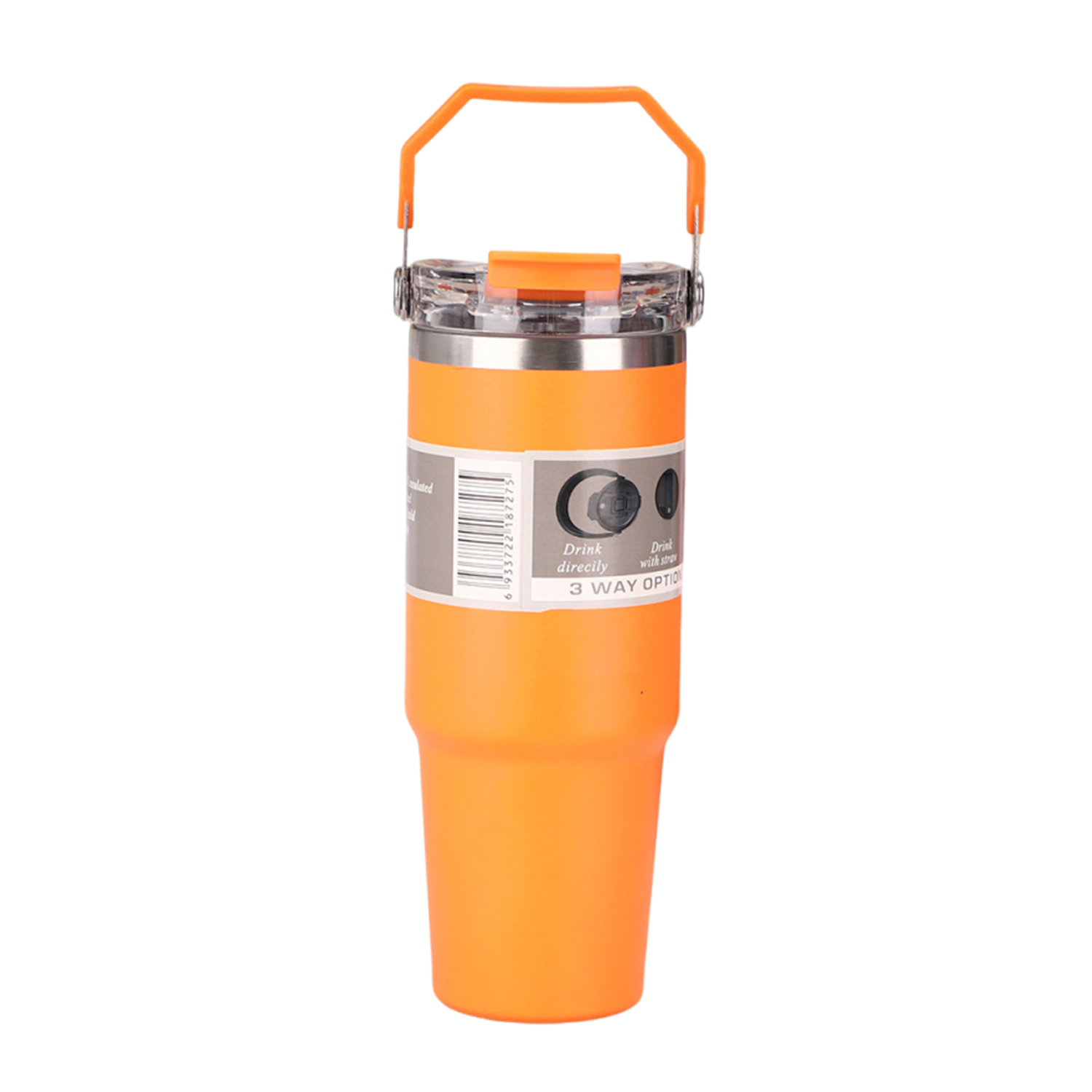 Double-Wall Tumbler with Handle and Lid, 30 oz. 8