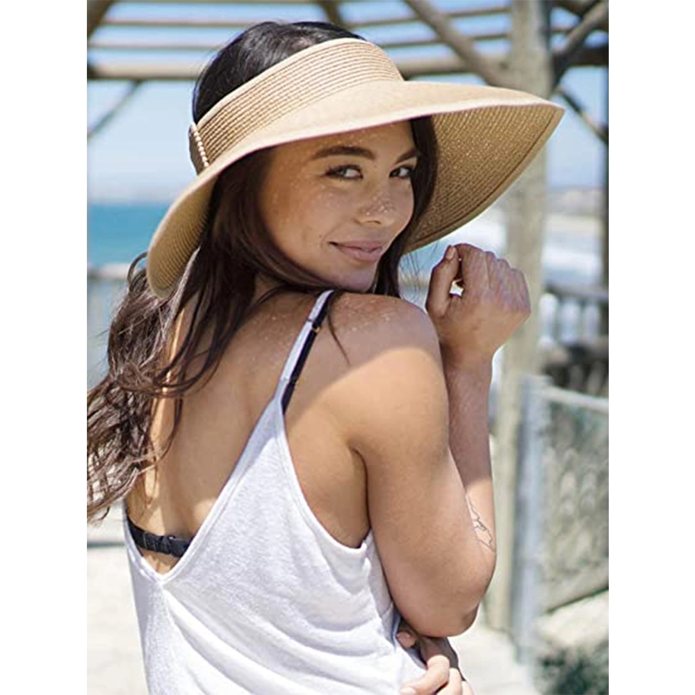 Foldable Cool Straw Hat With Large Brim 7