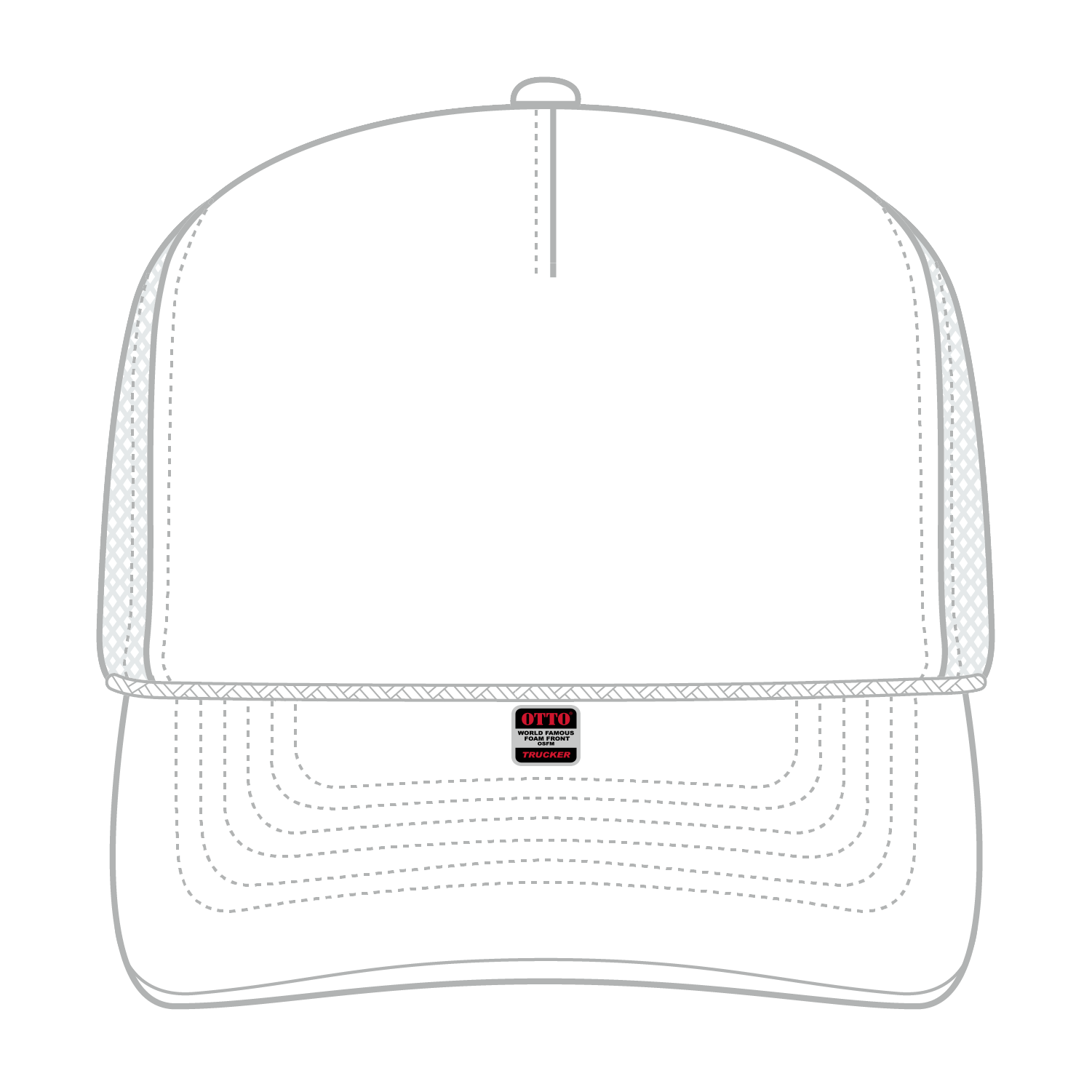 OTTO CAP® 5 Panel High Crown Mesh Back Trucker Hat 175