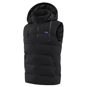 Hooded Heated Vest For Men Women,Usb Charging Heating Cloth 3