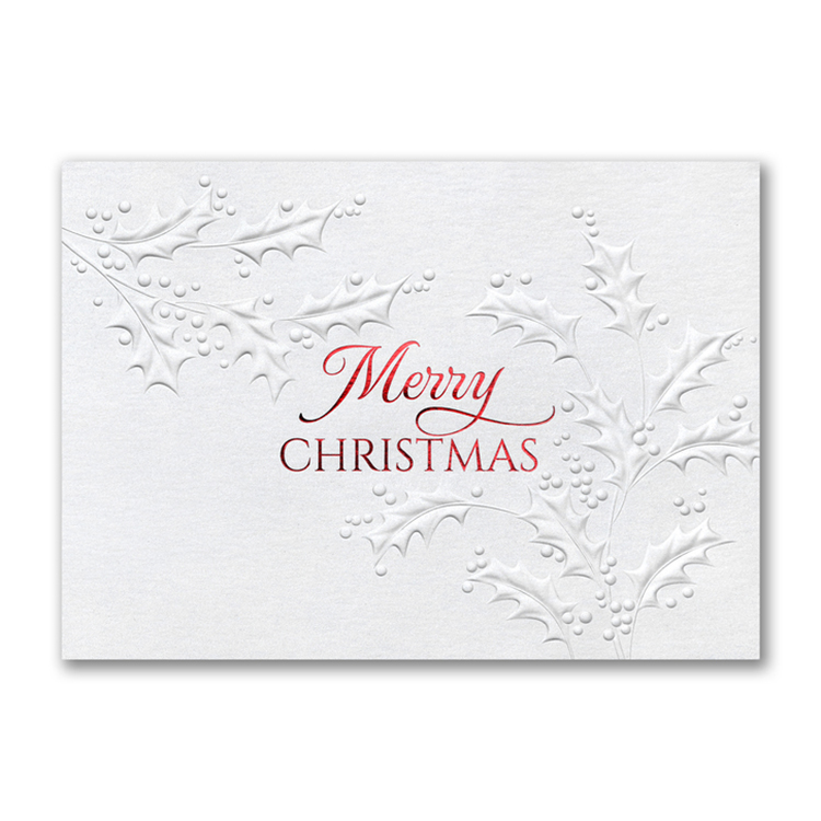Subtle Holly Card 1