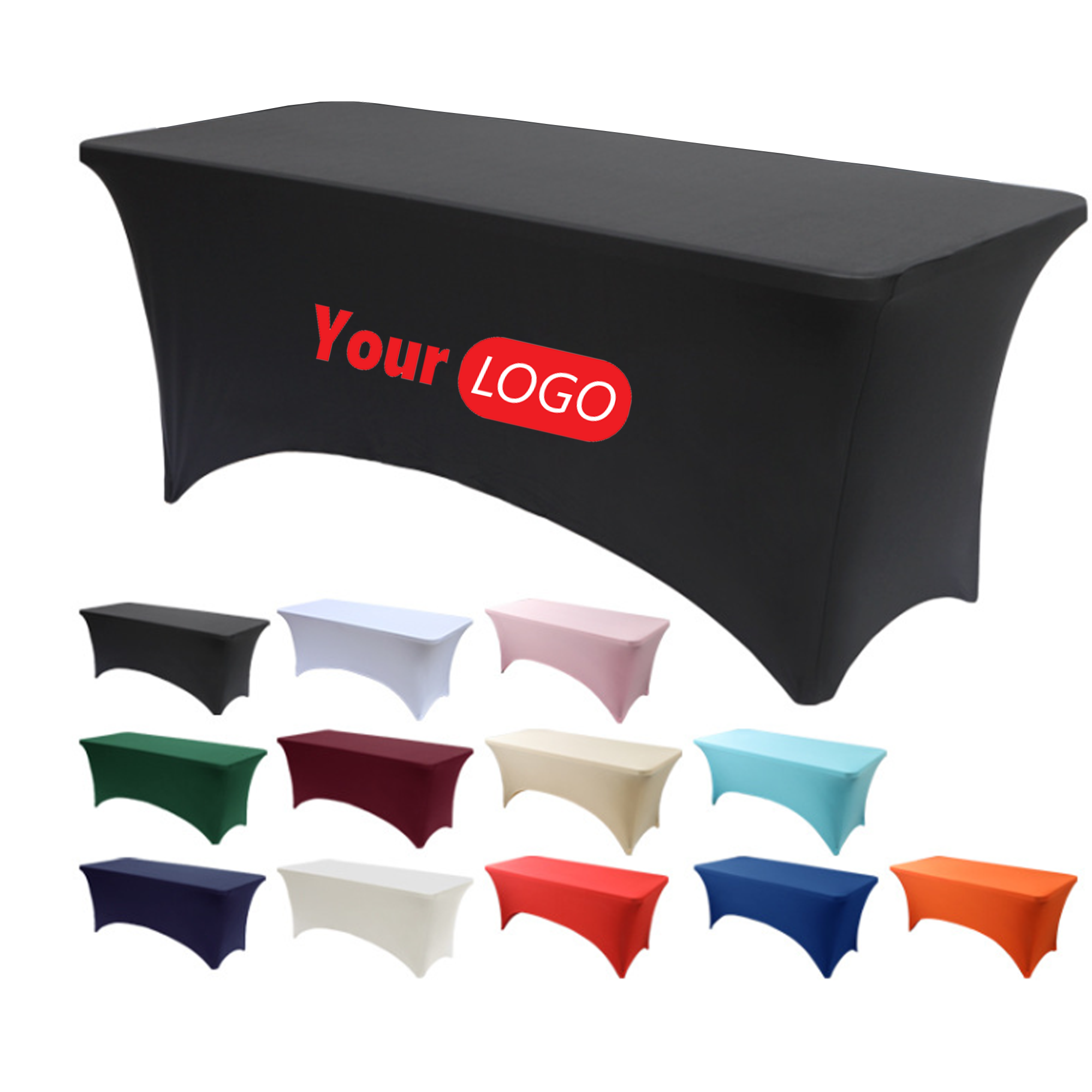 6ft Polyester Stretch Tablecloth 2
