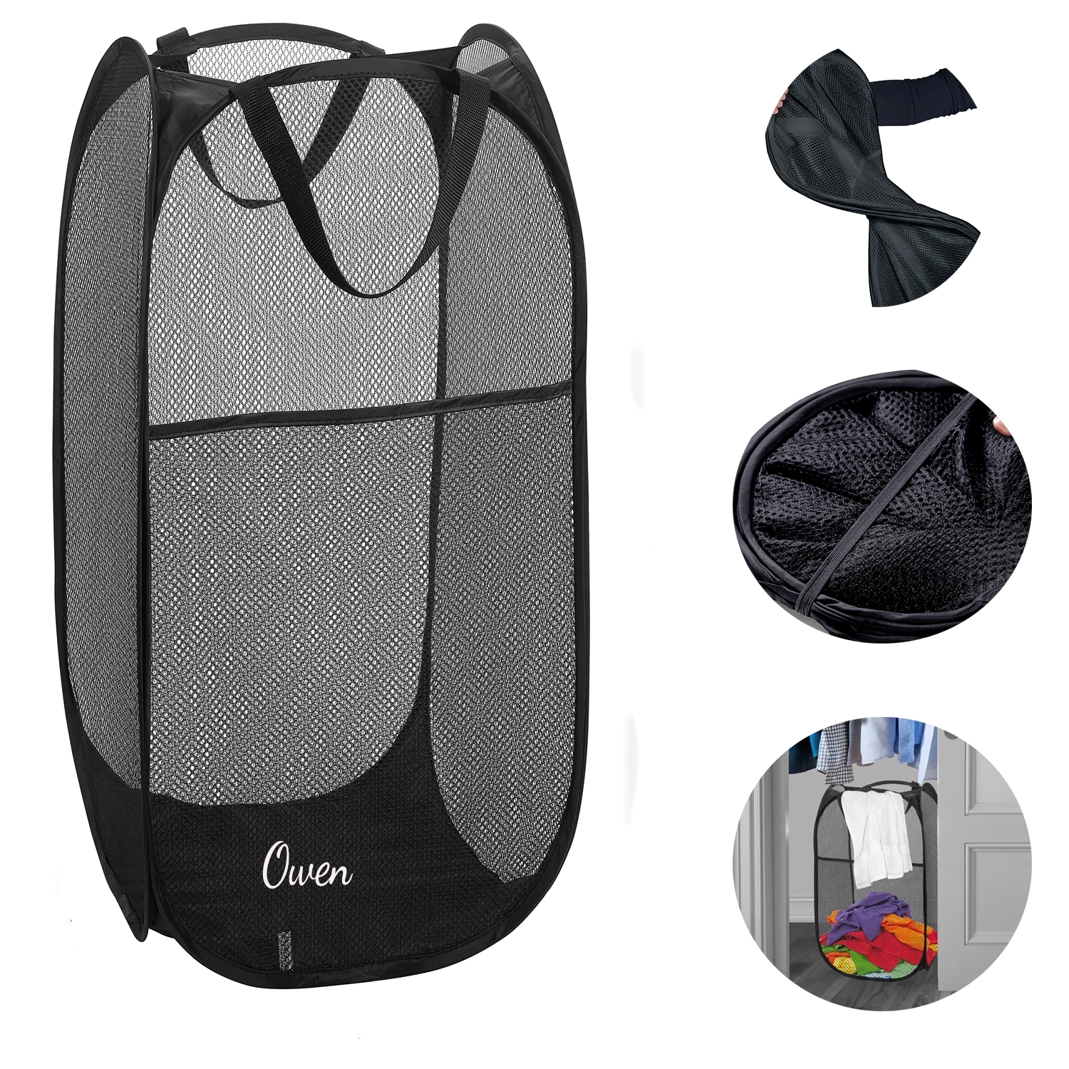 Foldable Mesh Laundry Storage Basket 2