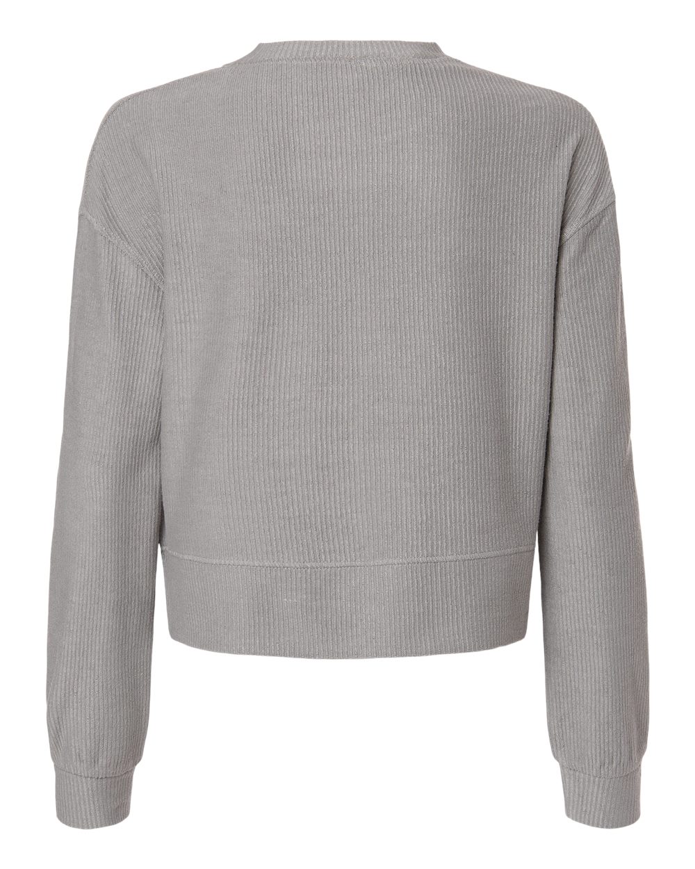 Women's Ribbed Knit Cropped Boxy Crew - BW5102 33