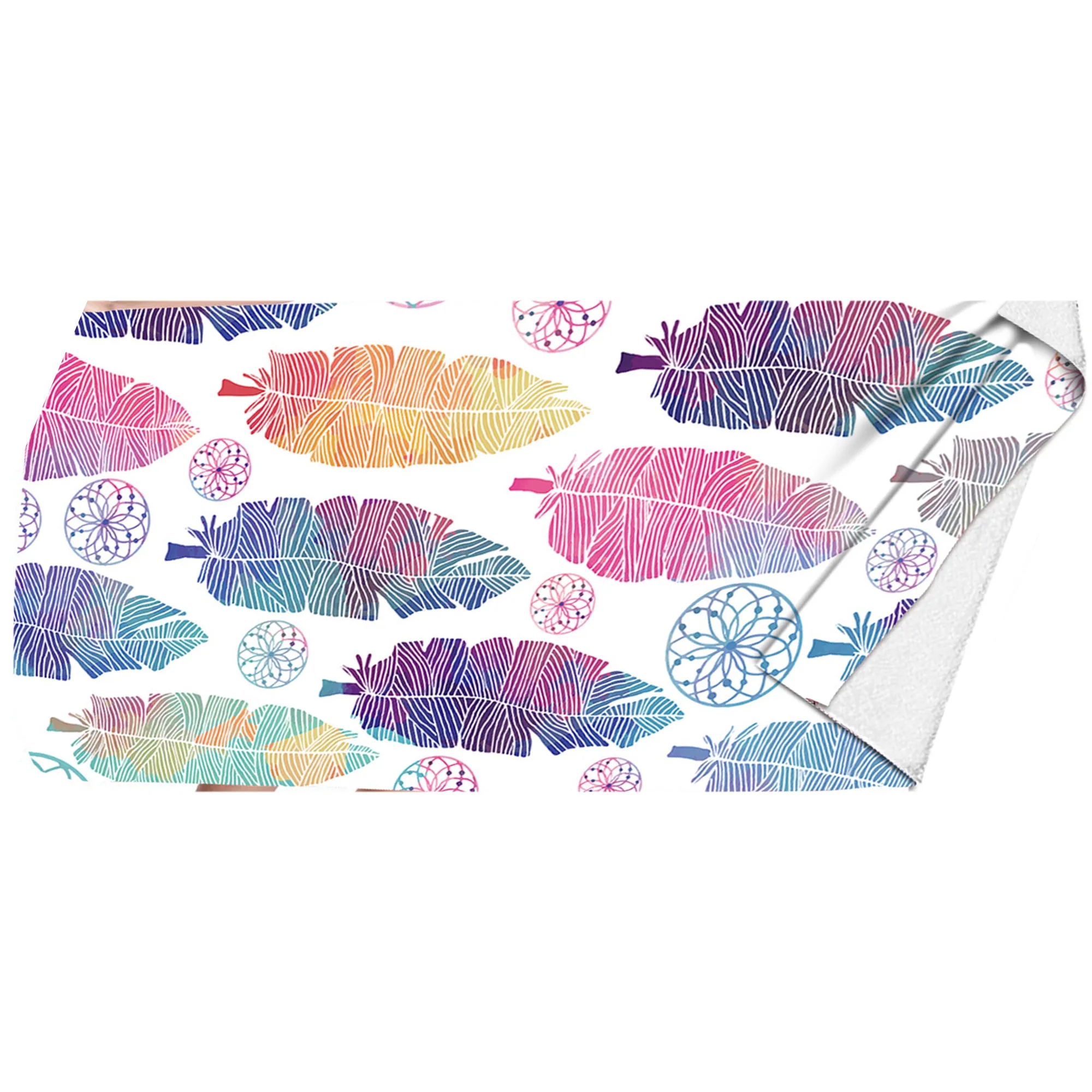 Sublimated Microfiber Thin Full Color Beach Towel 2