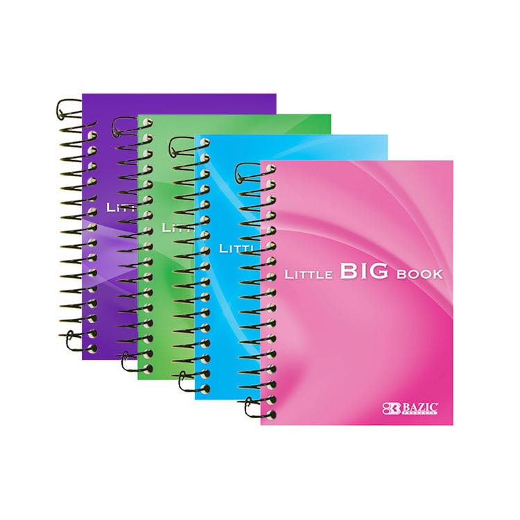 Spiral Fat Notebooks - 180 Pages 5.5" x 4" 2
