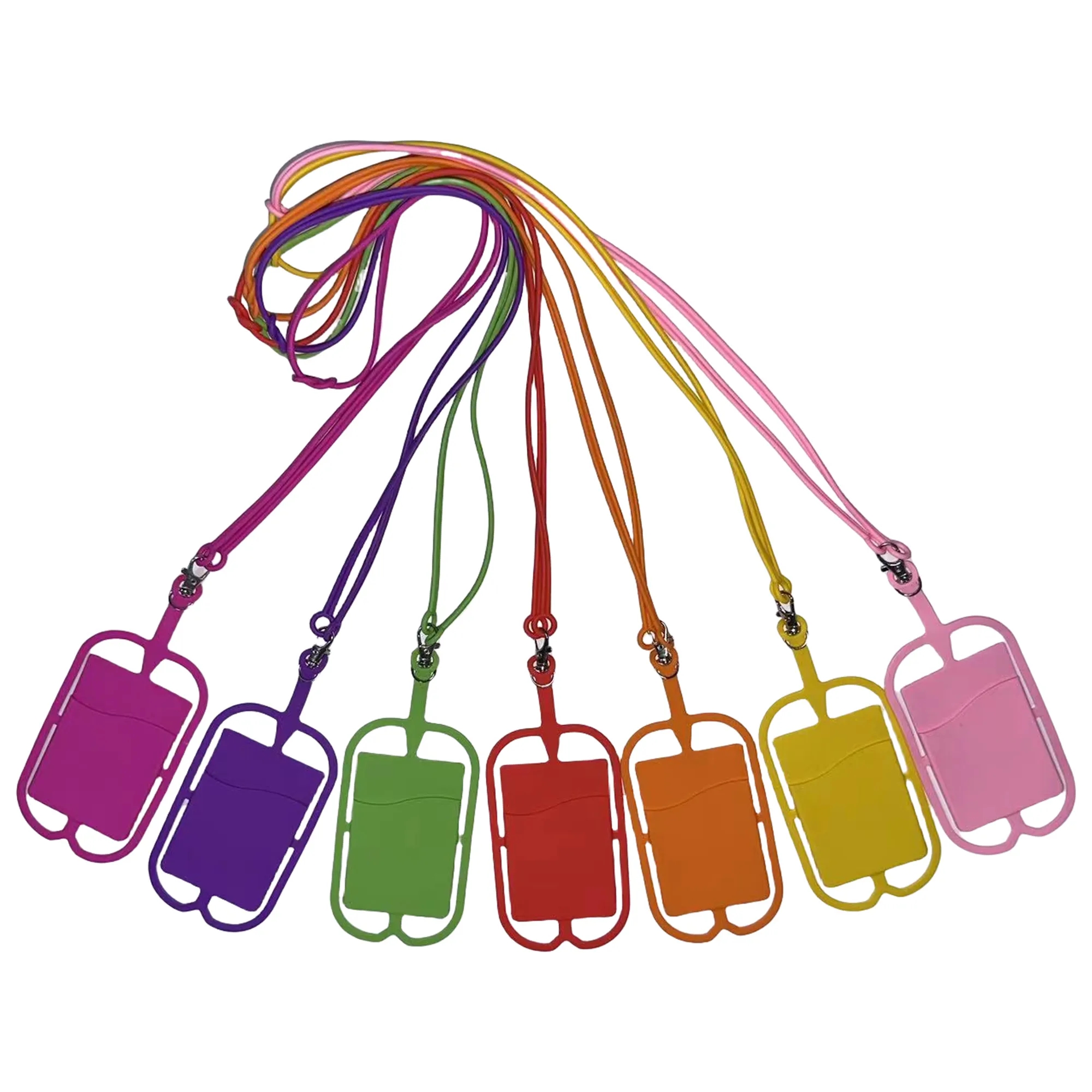 Silicone Card Slot with Lanyard Phone Holder 14