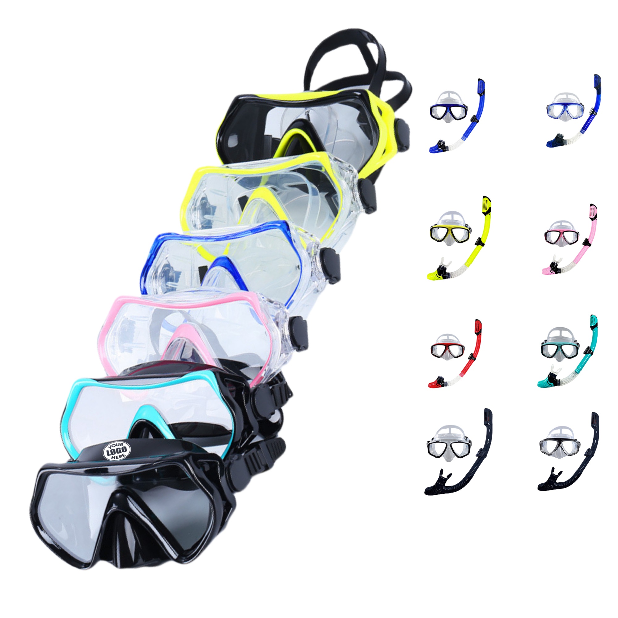 Wide View Snorkel Set 3
