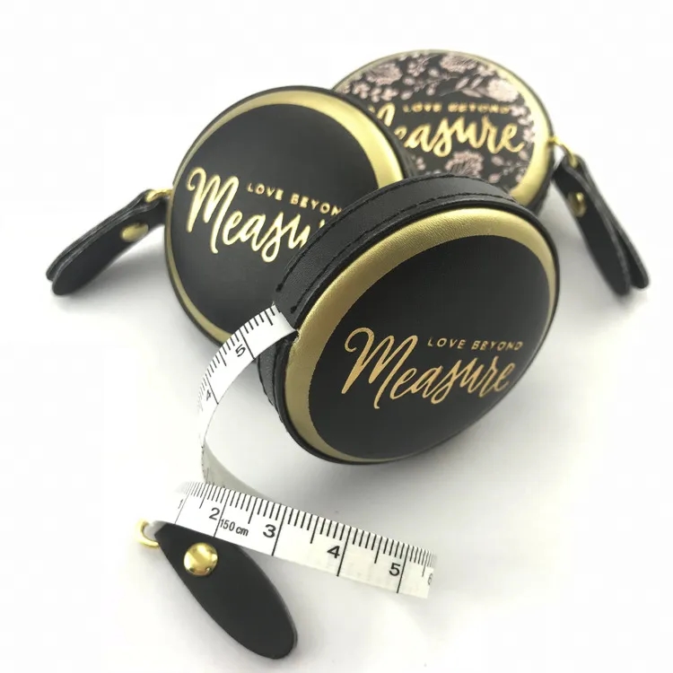 60In Pu Mini Tape Measure Vintage Style 1