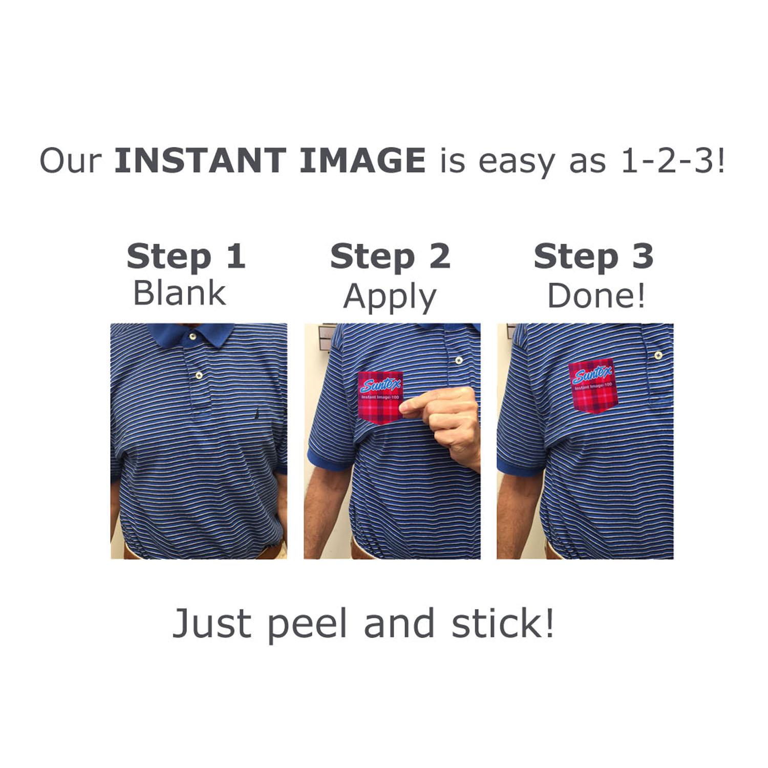 Instant Image 4CP Dye Sub Fabric Stickers 4
