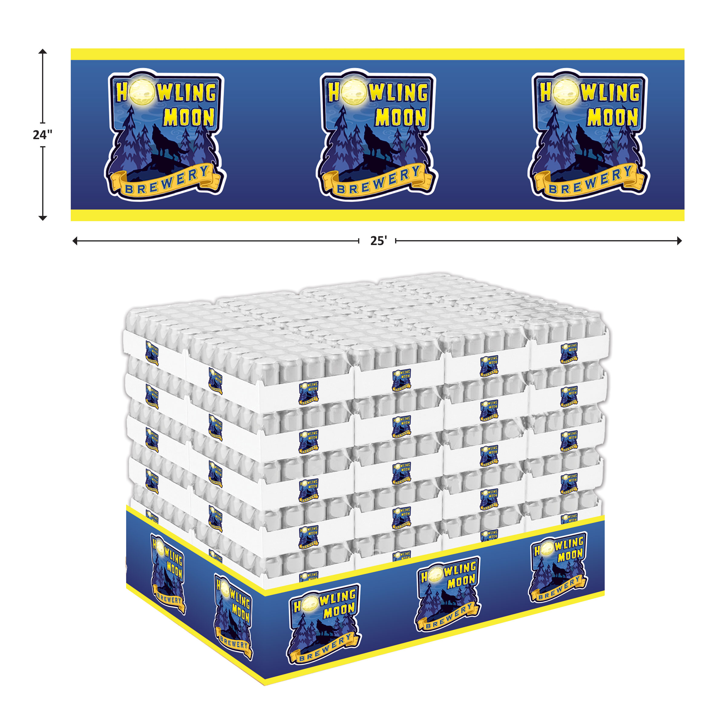 24" High Poly Base Wrap