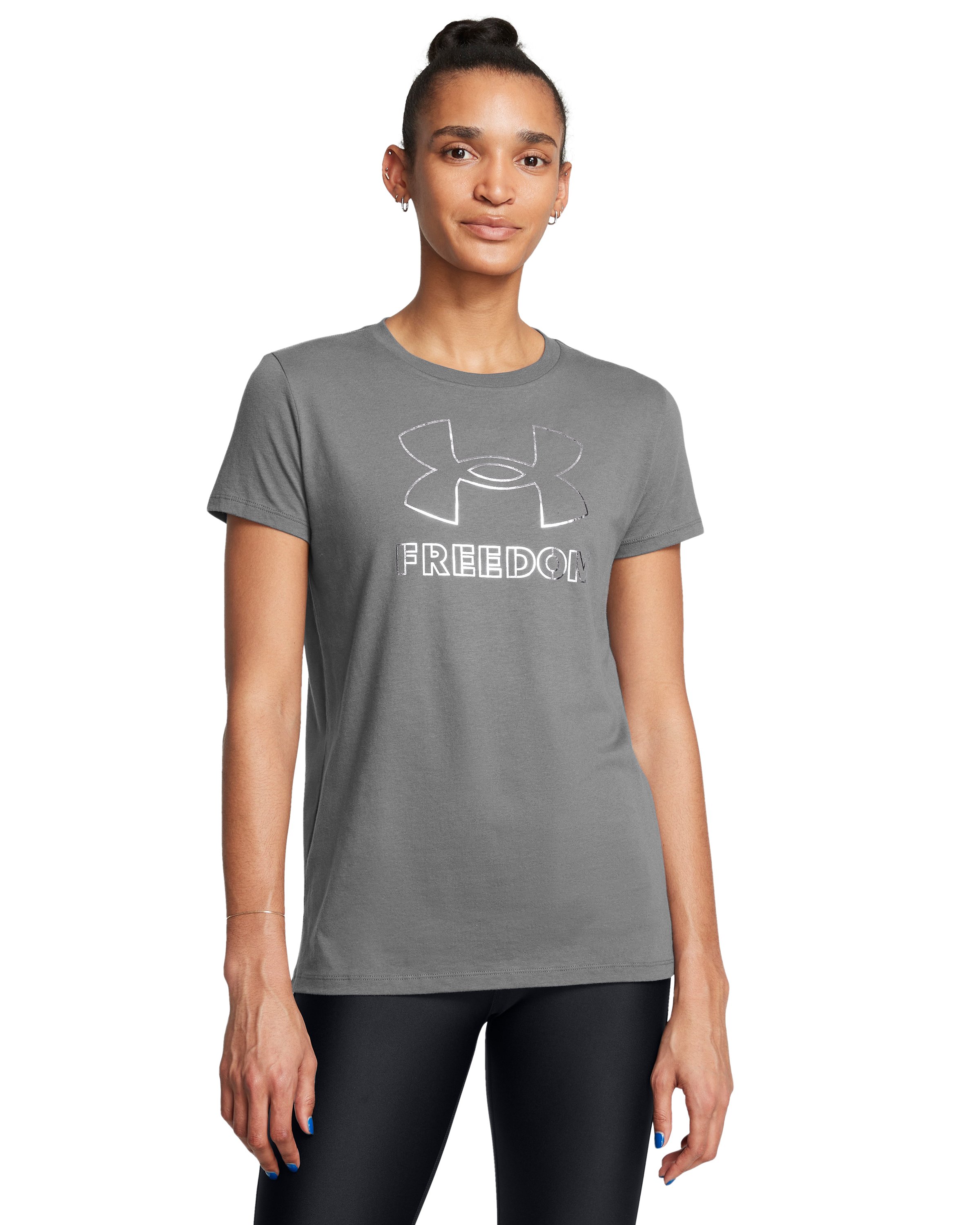 UA Freedom Big Logo Foil Women's T-Shirt 3