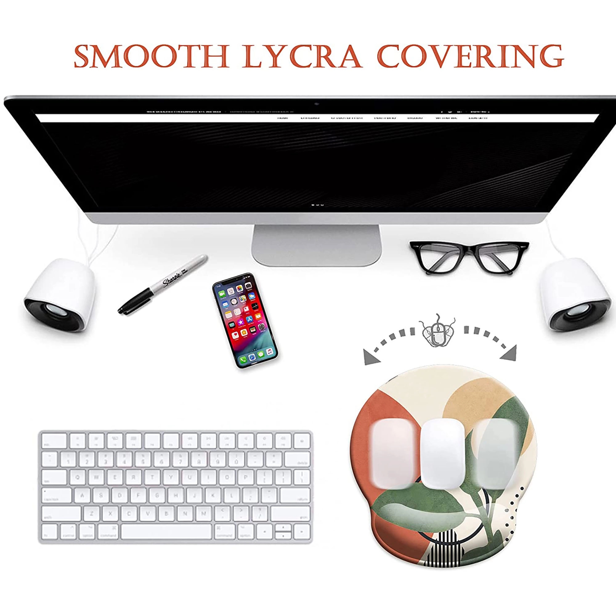 Custom Full Color Wrist Rest Mouse Pad 6