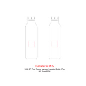 Thor Copper Vacuum Insulated Bottle 17oz 21
