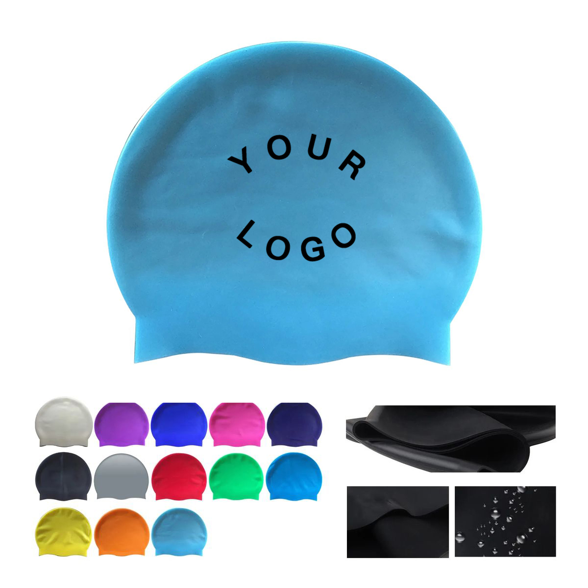 Comfort Fit Silicone Swim Cap for Daily Swimming 9