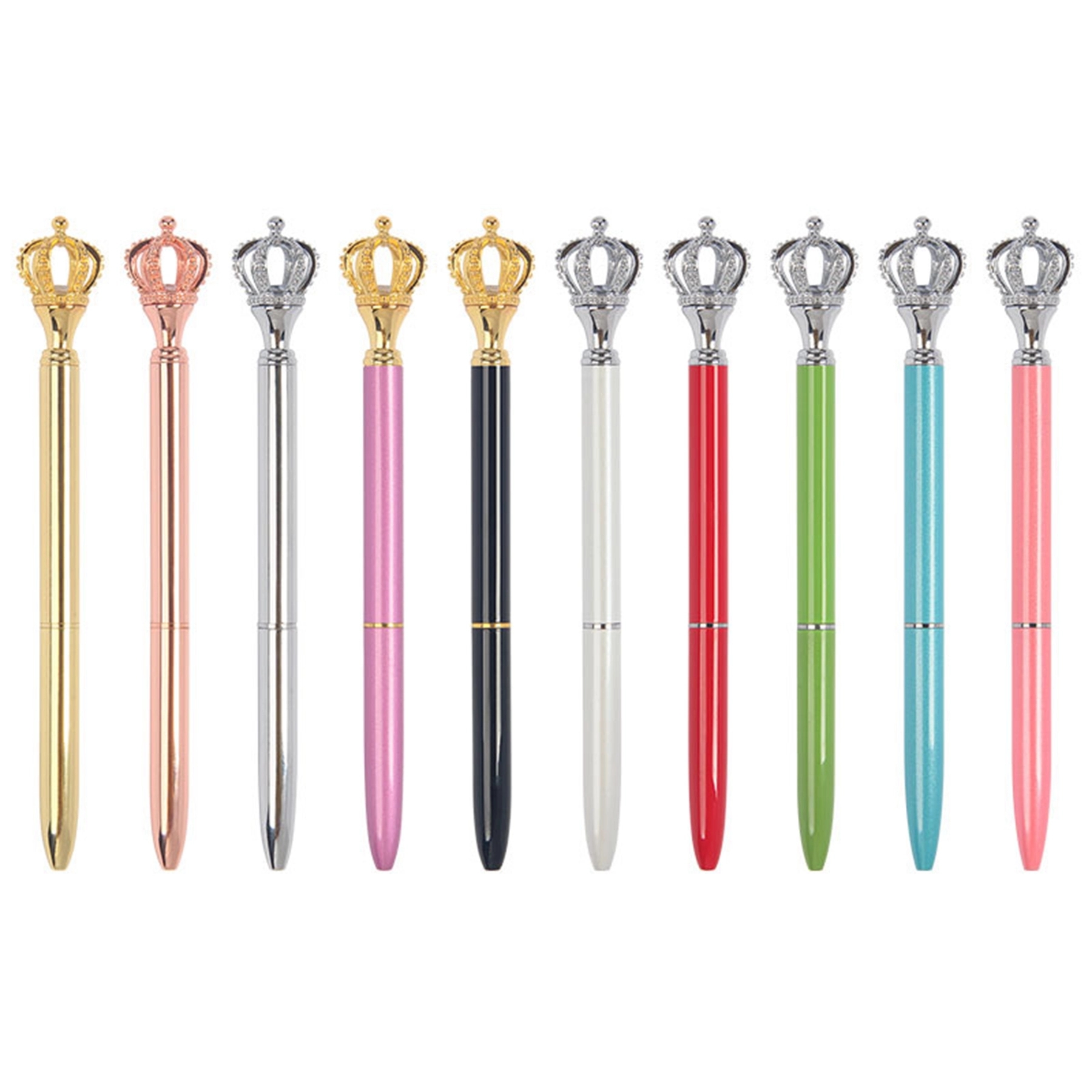 Shiny Metal Royal Crown Ballpoint Pen 10