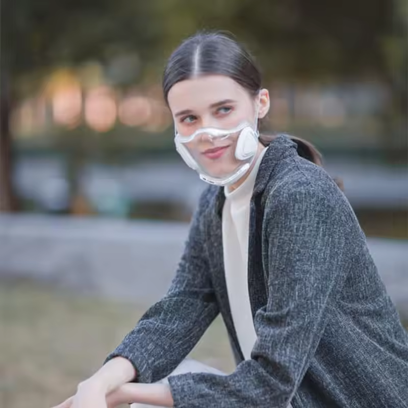 Anti-Smog Sports HD Transparent Mask 5