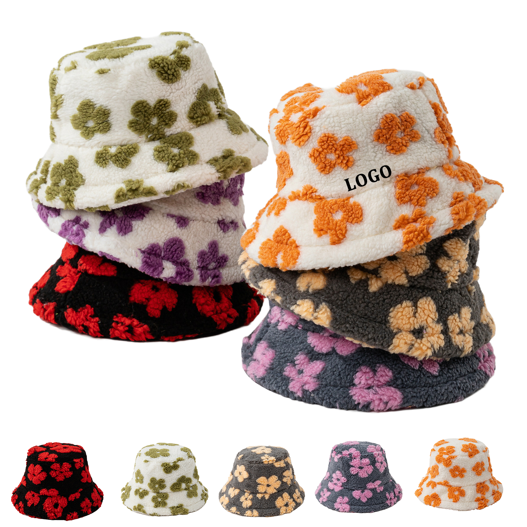 Winter Warm Plush Fuzzy Bucket Hat 3