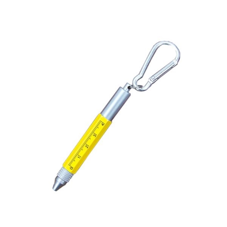 6 In 1 Metal Tool Pen With Carabiner 2