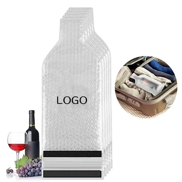 Travel Wine Gift Bag - Leakproof with PVC Bubble Protection 5