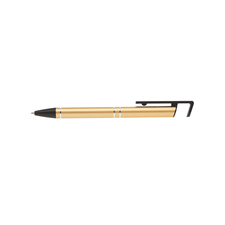Grand Push Action 2-in-1 Metal Cell Stand Pen 2