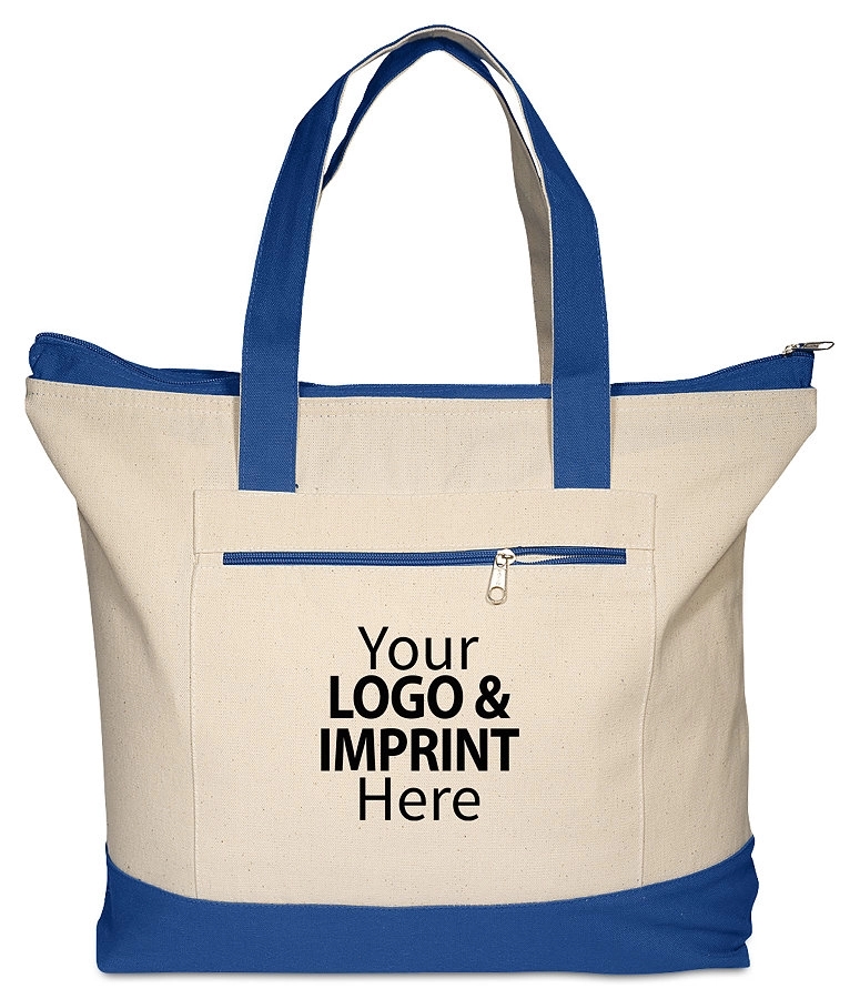 Zippered Cotton Boat Totes 5