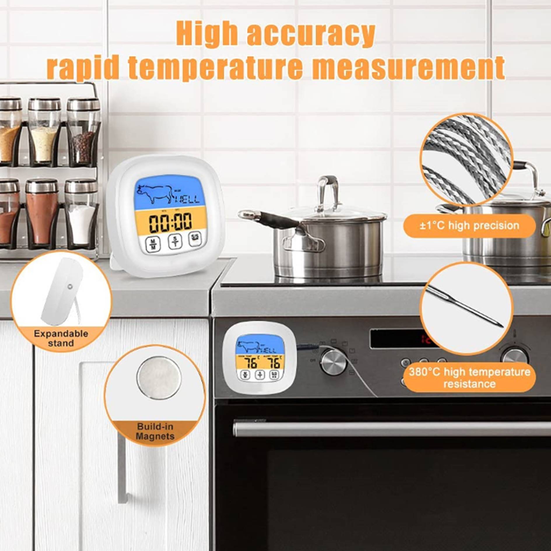 Instant Read Food Thermometer For Cooking 5