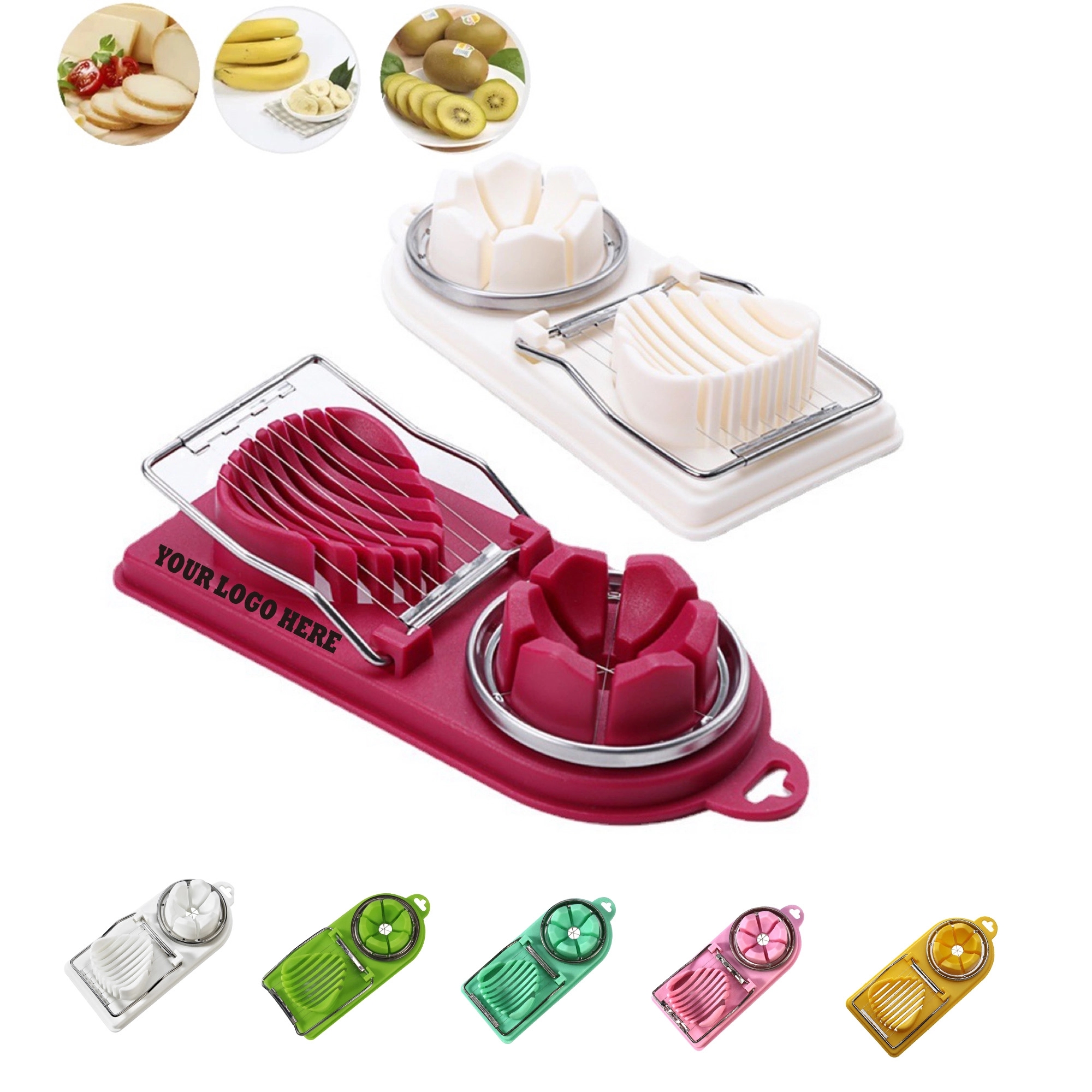Multifunctional 2 In 1 Stainless Steel Egg Cutter 2