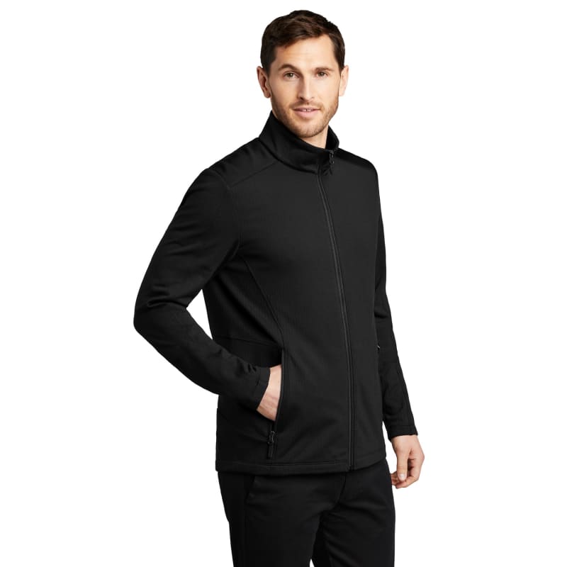 Port Authority Grid Fleece Jacket. 6