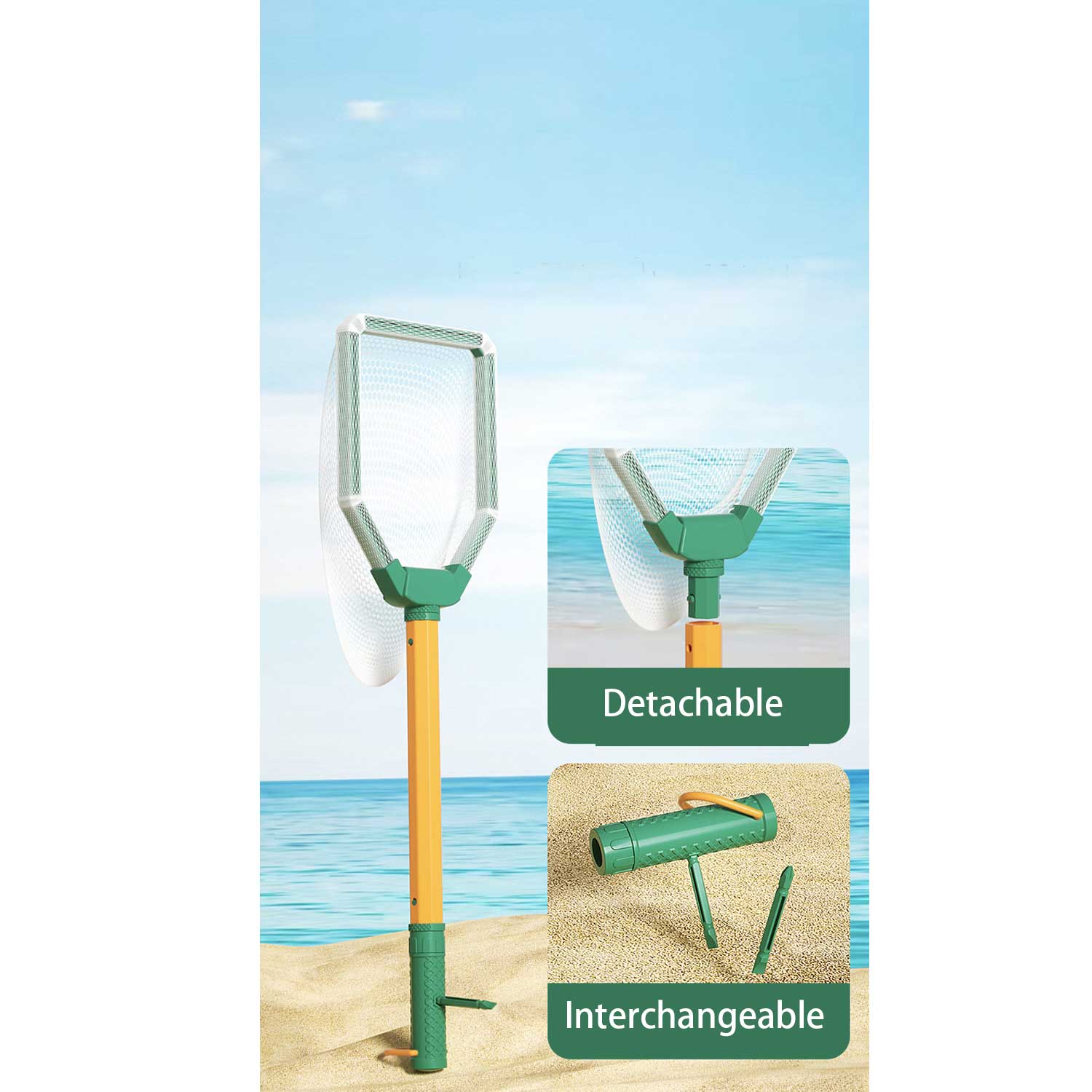 Kids' Clam Rake & Crab Claw Shovel Kit Beach Sand Toy Set 3