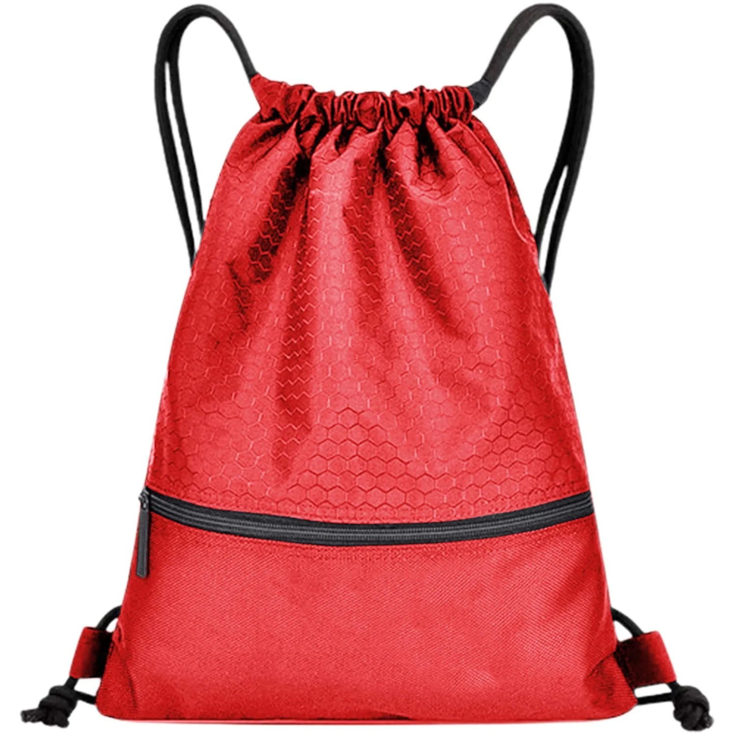 Football Shape Fabric Drawstring with Zipper 5
