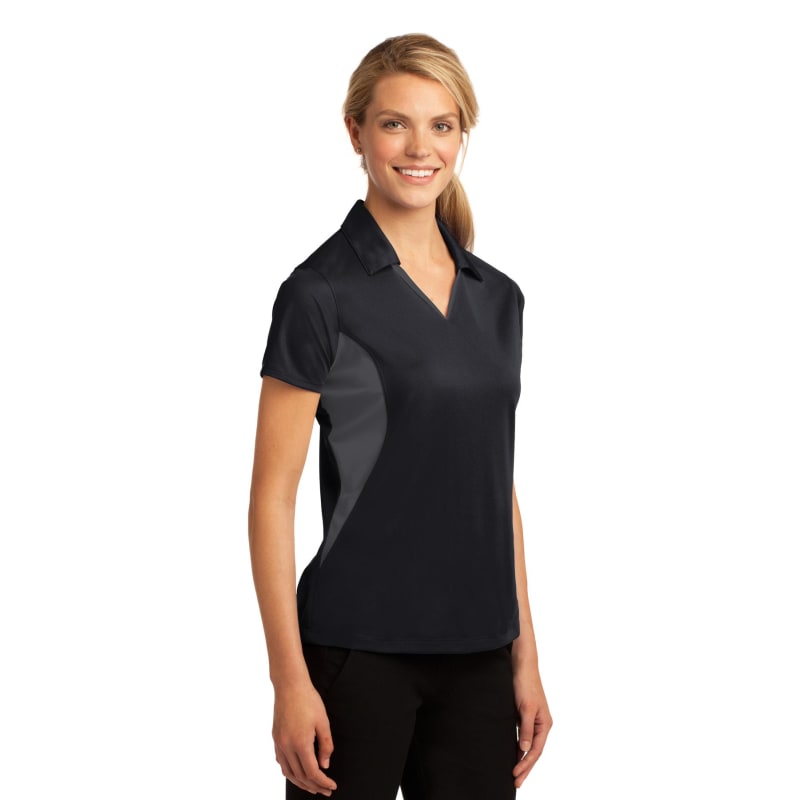 Sport-Tek Women's Side Blocked Micropique Sport-Wick Polo. 47