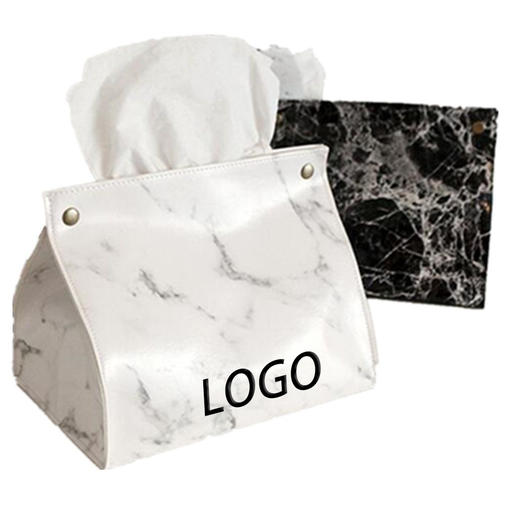 Marble Pattern Leather Tissue Box 5
