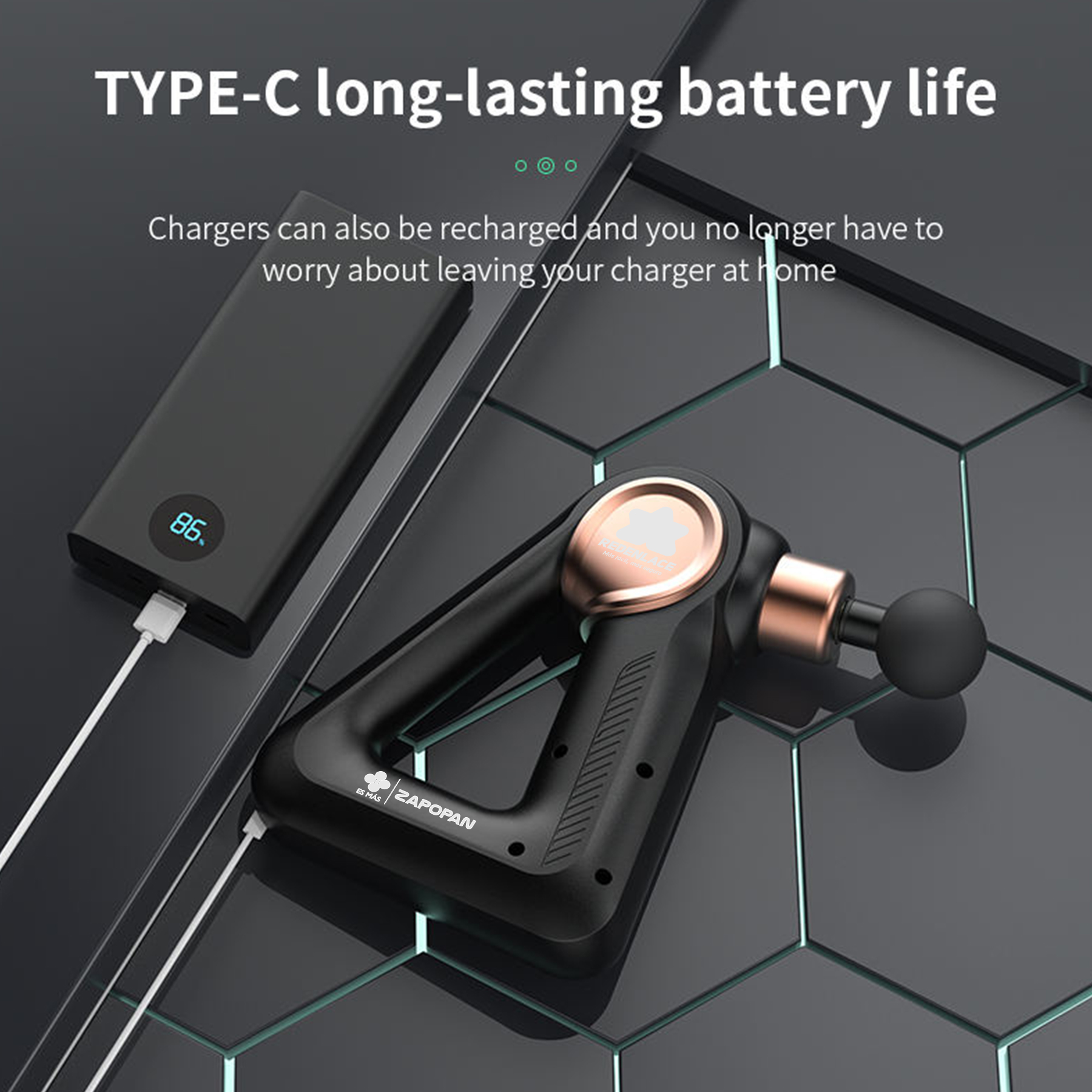 Dooty Triangular Massage Gun 2